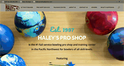 Desktop Screenshot of haleysproshop.com
