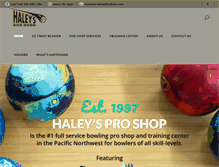 Tablet Screenshot of haleysproshop.com